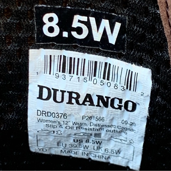 ⭐️SOLD⭐️Durango Lady Rebel Pro Women's Ventilated Western Boot | 8.5W Cognac New - Picture 9 of 14